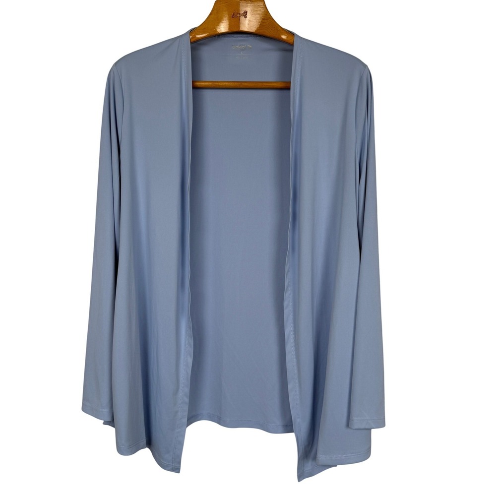 Baleaf Women's Large Blue Open Front Cardigan Long Sleeve Athletic Pockets